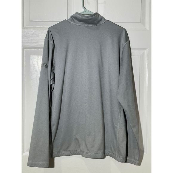 The North Face Men's Heather Gray Quarter Polyester Zip-Up Pullover Size XL - Picture 6 of 8
